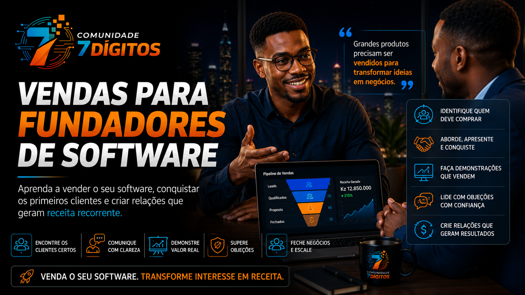 Vendas para Fundadores de Software